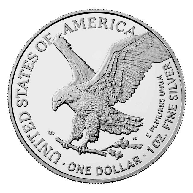 2025 1oz Silver American Eagle MS70 Coin - David Ryder