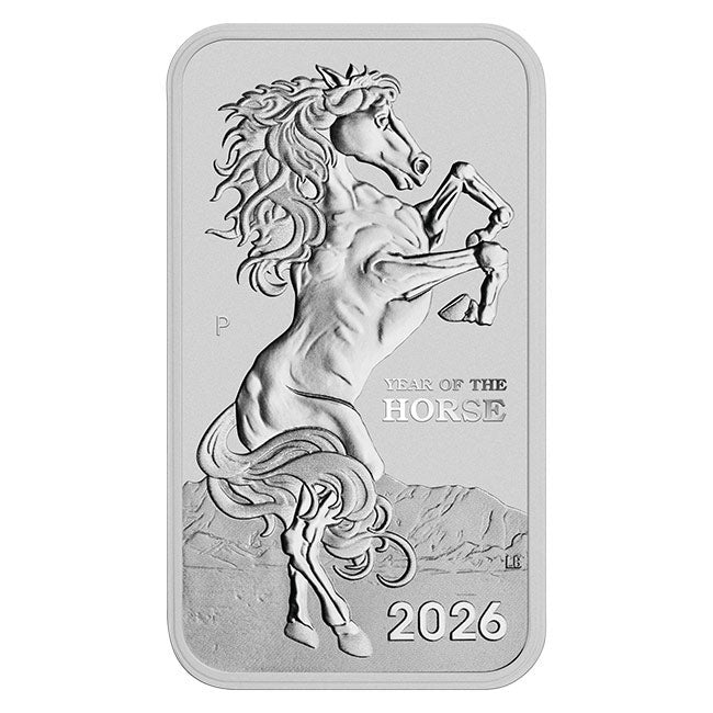 2026 1oz Silver Horse Rectangular Coin